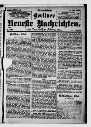 Berliner Neueste Nachrichten vom 03.07.1889