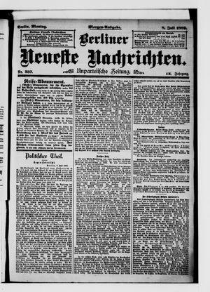 Berliner Neueste Nachrichten vom 08.07.1889