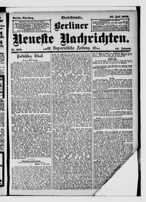 Berliner Neueste Nachrichten vom 16.07.1889