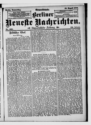 Berliner Neueste Nachrichten vom 15.08.1889