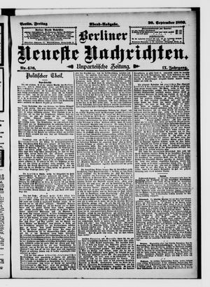 Berliner Neueste Nachrichten vom 20.09.1889