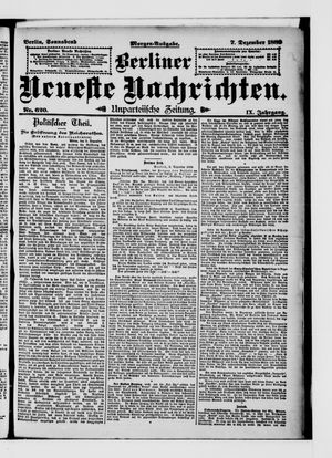 Berliner Neueste Nachrichten vom 07.12.1889