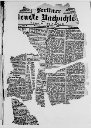 Berliner neueste Nachrichten on Jan 4, 1890