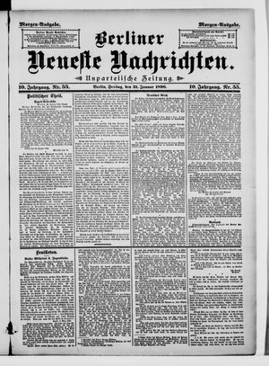 Berliner Neueste Nachrichten on Jan 31, 1890