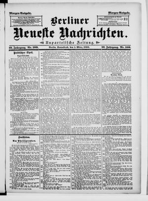 Berliner neueste Nachrichten on Mar 1, 1890
