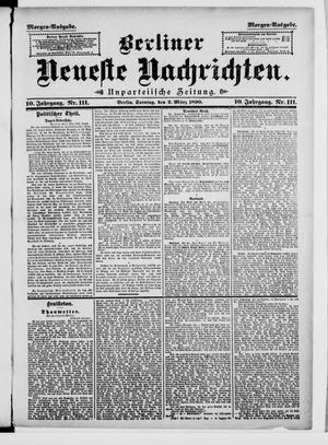 Berliner neueste Nachrichten vom 02.03.1890
