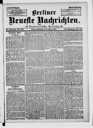Berliner neueste Nachrichten vom 05.03.1890