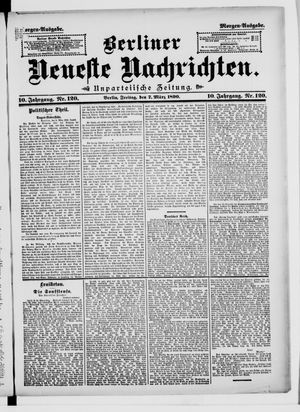 Berliner Neueste Nachrichten vom 07.03.1890
