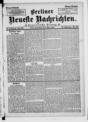 Berliner neueste Nachrichten vom 08.03.1890