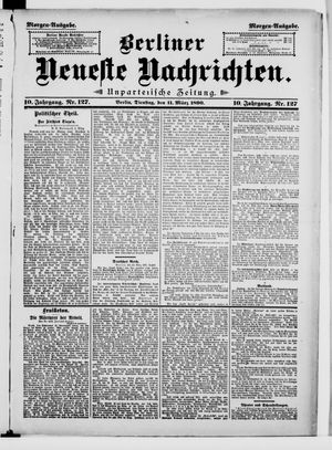 Berliner Neueste Nachrichten vom 11.03.1890