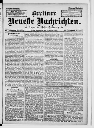Berliner neueste Nachrichten on Mar 15, 1890