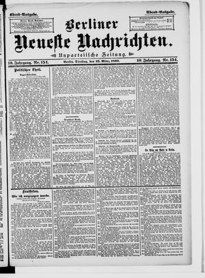 Berliner neueste Nachrichten vom 25.03.1890
