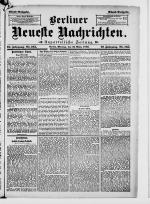 Berliner neueste Nachrichten on Mar 31, 1890