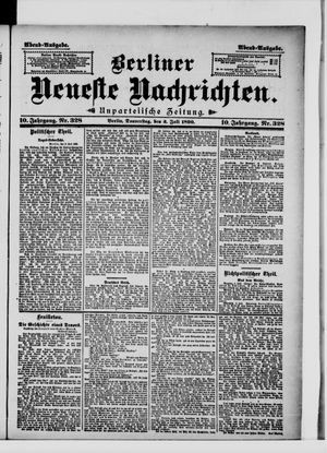 Berliner Neueste Nachrichten vom 03.07.1890