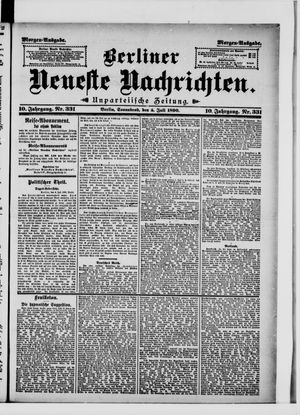 Berliner Neueste Nachrichten vom 05.07.1890