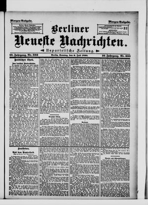 Berliner Neueste Nachrichten vom 06.07.1890