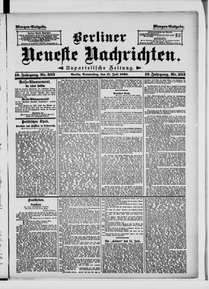 Berliner Neueste Nachrichten vom 17.07.1890