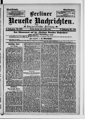 Berliner Neueste Nachrichten vom 03.07.1891
