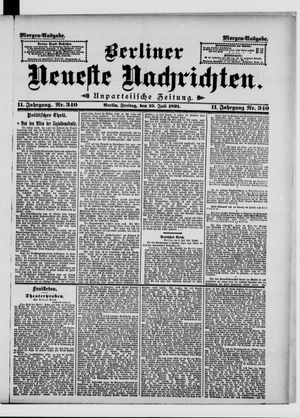 Berliner Neueste Nachrichten on Jul 10, 1891