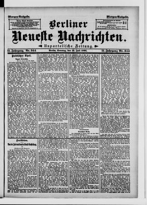 Berliner Neueste Nachrichten vom 12.07.1891