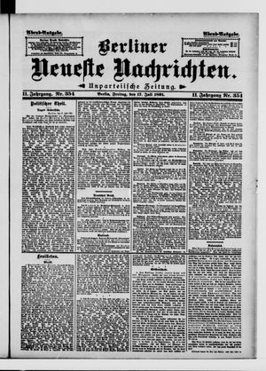Berliner Neueste Nachrichten vom 17.07.1891