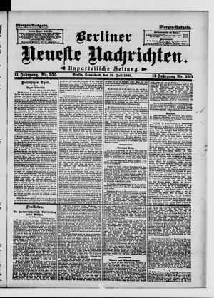 Berliner Neueste Nachrichten on Jul 18, 1891