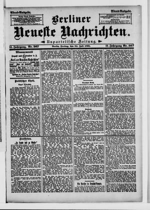 Berliner Neueste Nachrichten vom 24.07.1891