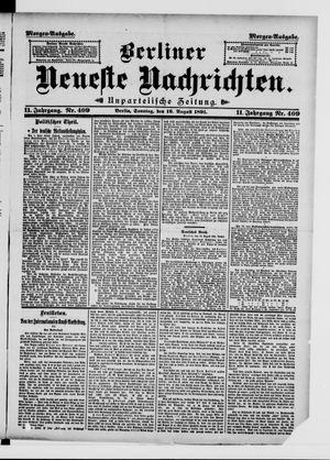 Berliner Neueste Nachrichten vom 16.08.1891