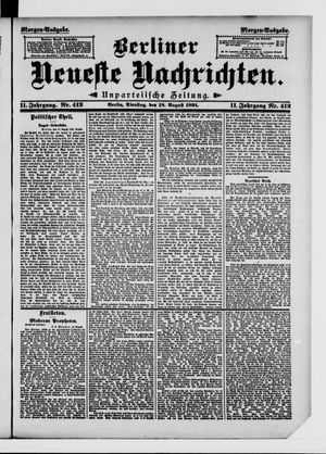 Berliner Neueste Nachrichten vom 18.08.1891