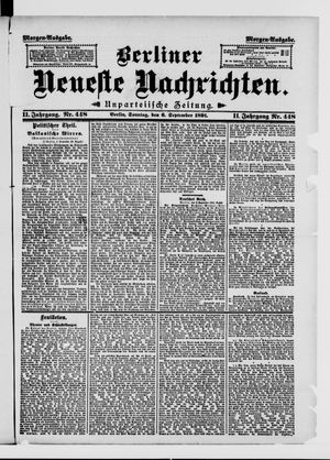 Berliner Neueste Nachrichten vom 06.09.1891