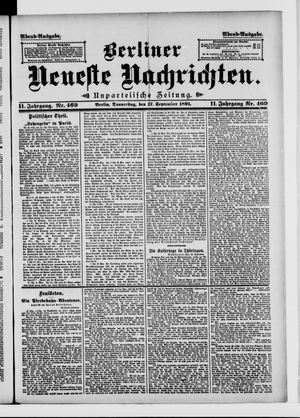 Berliner Neueste Nachrichten vom 17.09.1891