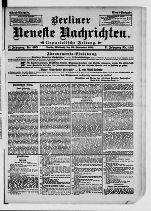 Berliner Neueste Nachrichten vom 30.09.1891