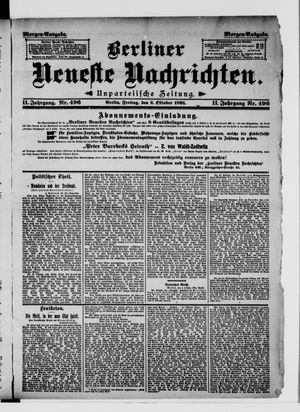 Berliner Neueste Nachrichten vom 02.10.1891