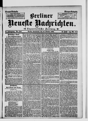Berliner Neueste Nachrichten vom 10.10.1891