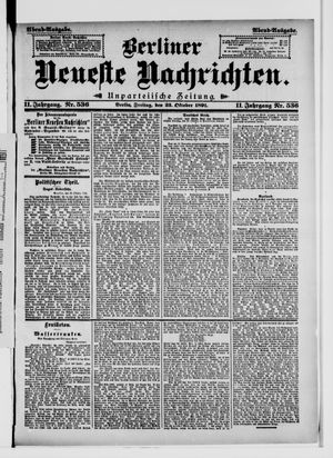 Berliner Neueste Nachrichten vom 23.10.1891