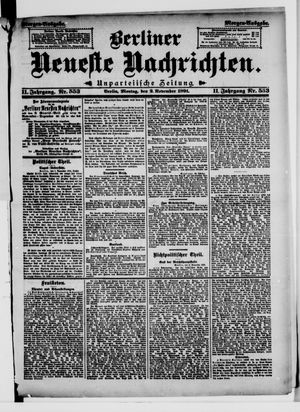 Berliner Neueste Nachrichten vom 02.11.1891