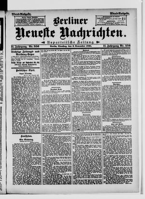 Berliner Neueste Nachrichten vom 03.11.1891