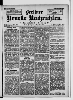 Berliner Neueste Nachrichten vom 04.12.1891
