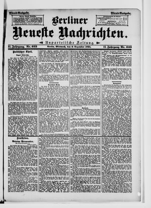 Berliner Neueste Nachrichten vom 09.12.1891