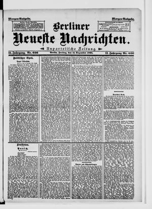 Berliner Neueste Nachrichten vom 11.12.1891