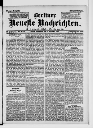 Berliner Neueste Nachrichten vom 12.12.1891