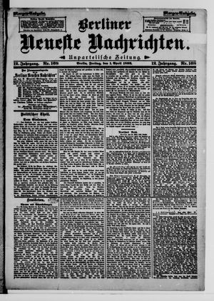 Berliner Neueste Nachrichten vom 01.04.1892