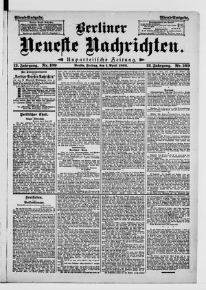 Berliner Neueste Nachrichten on Apr 1, 1892