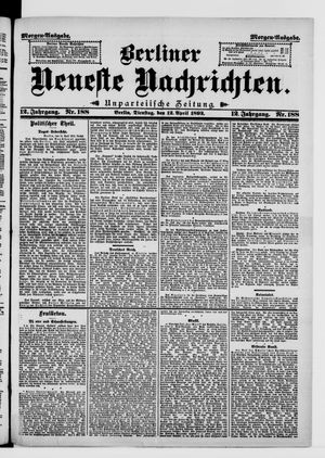Berliner Neueste Nachrichten on Apr 12, 1892