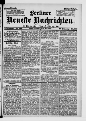 Berliner Neueste Nachrichten vom 03.05.1892