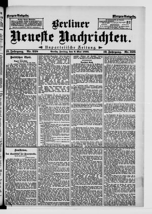 Berliner Neueste Nachrichten vom 06.05.1892