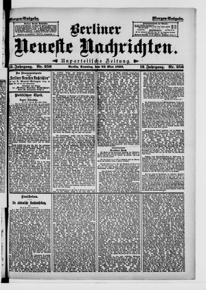 Berliner neueste Nachrichten vom 22.05.1892