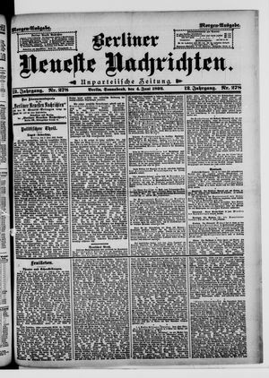 Berliner Neueste Nachrichten vom 04.06.1892