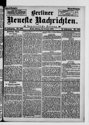 Berliner Neueste Nachrichten vom 13.06.1892