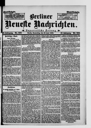 Berliner Neueste Nachrichten on Jun 16, 1892